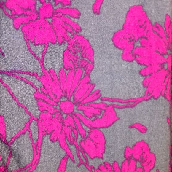 FREE PEOPLE Sheila High Rise Flowy Floral Culotte Fuschia Pink Shorts Womens 12 - Picture 8 of 16